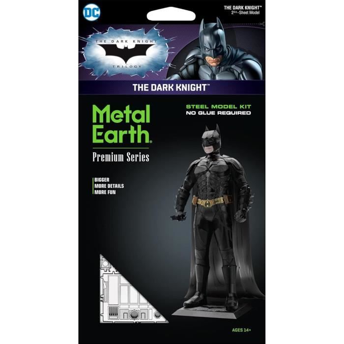 Puzzle 3D en métal - Metal Earth - Batman The Dark Knight - Noir - À partir de 14 ans - Mixte