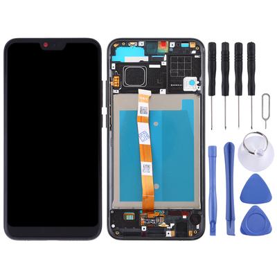 XIAOMIN LCD Screen and Digitizer Full Assembly with Frame for Huawei Enjoy 9 Plus Replacement Part Color : Blue Black Replacement