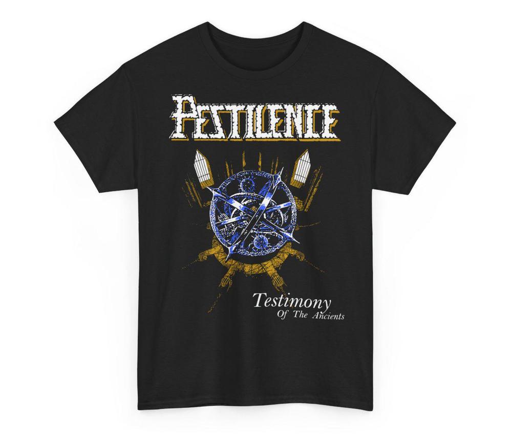 Pestilence Band Testimony Of The Ancients Cotton Black T Shirt S5XL AG720 Unisex T-Shirt