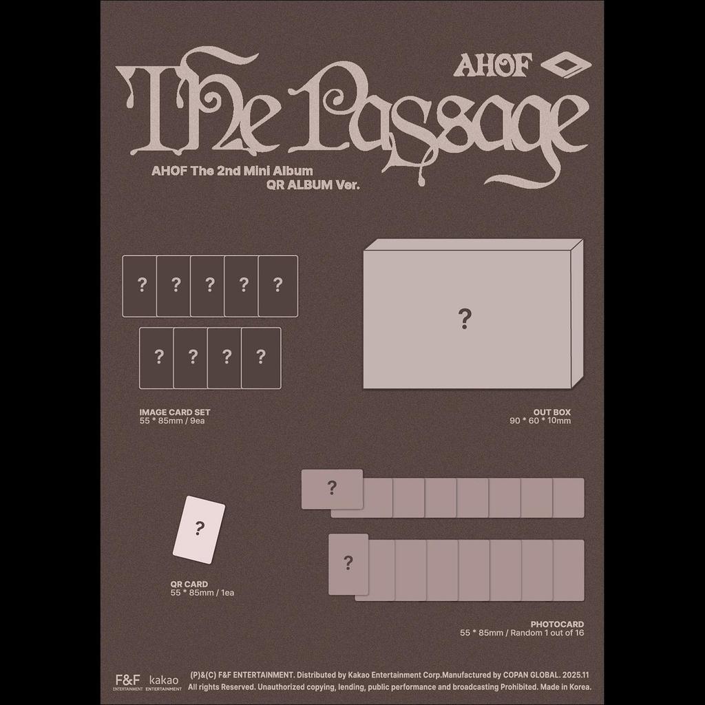 [Pre-order] AHOF [The Passage] QR Album Ver. + Free Gift