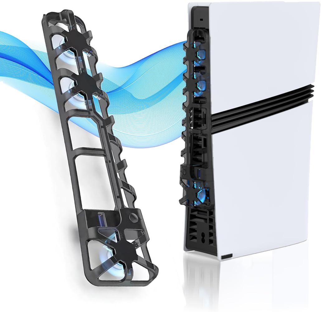 

with the New PS5 Blitzowl PS5 Pro Cooling New PS5 PS5 LED PS5 Pro Compatible with Disc and Digital and PC [Compatible Pro] Fan, Fan, Peripheral,