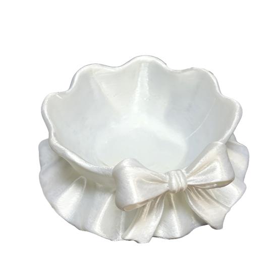 3D Printed Bow Jewelry Tray, Ring Dish, Entryway Table Trays, Decorative Trinket Dish, Jewelry Organizer Tray for Rings Necklaces Bracelets Keys