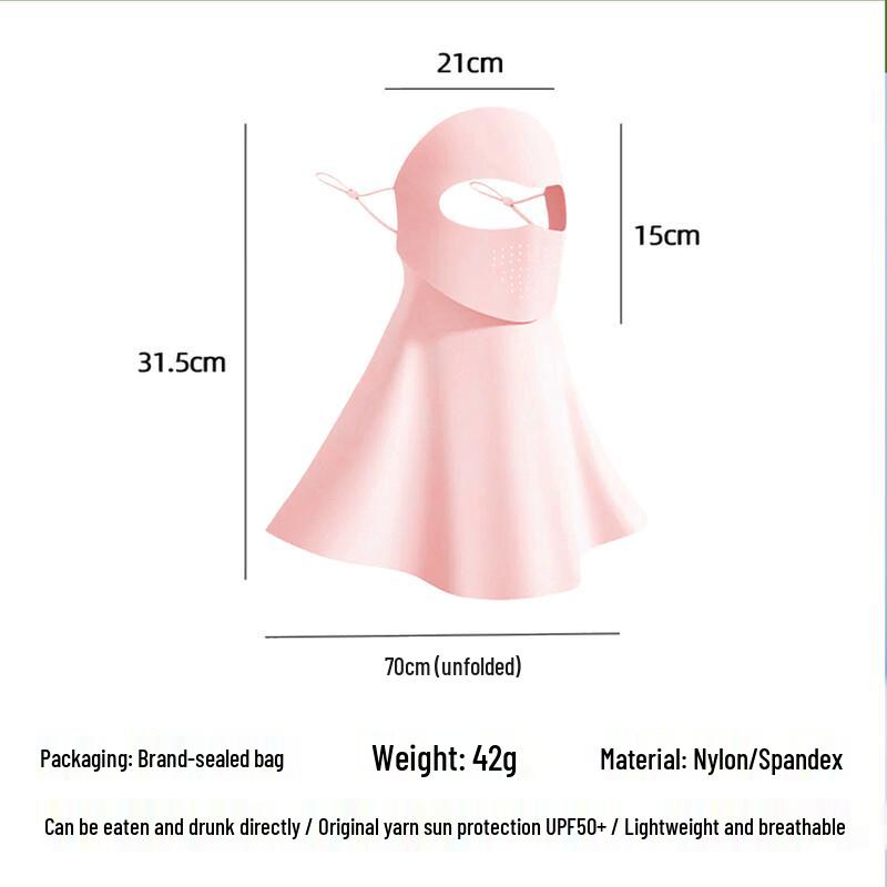 Guteng Drinkable UV Protection Ice Silk Face & Neck Mask (2-Pack)