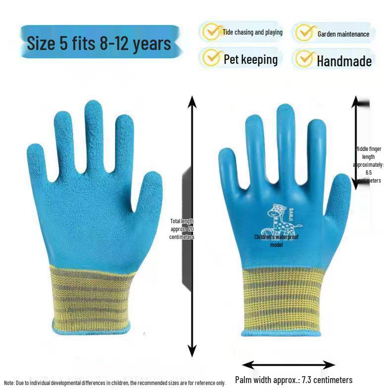 Kids' Anti-Slip Protective Gloves for Outdoor Sports and Gardening