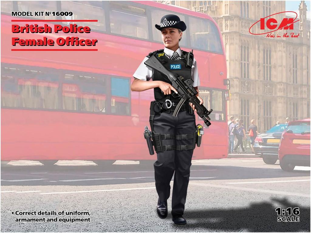 ICM 1/16 British Policewoman Plastic Model Kit 16009