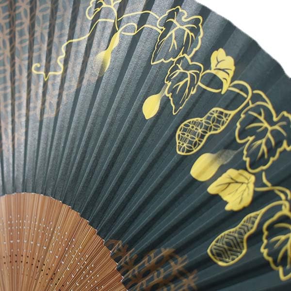 carved from karaki gourd Men's fan, wood, scented, design.