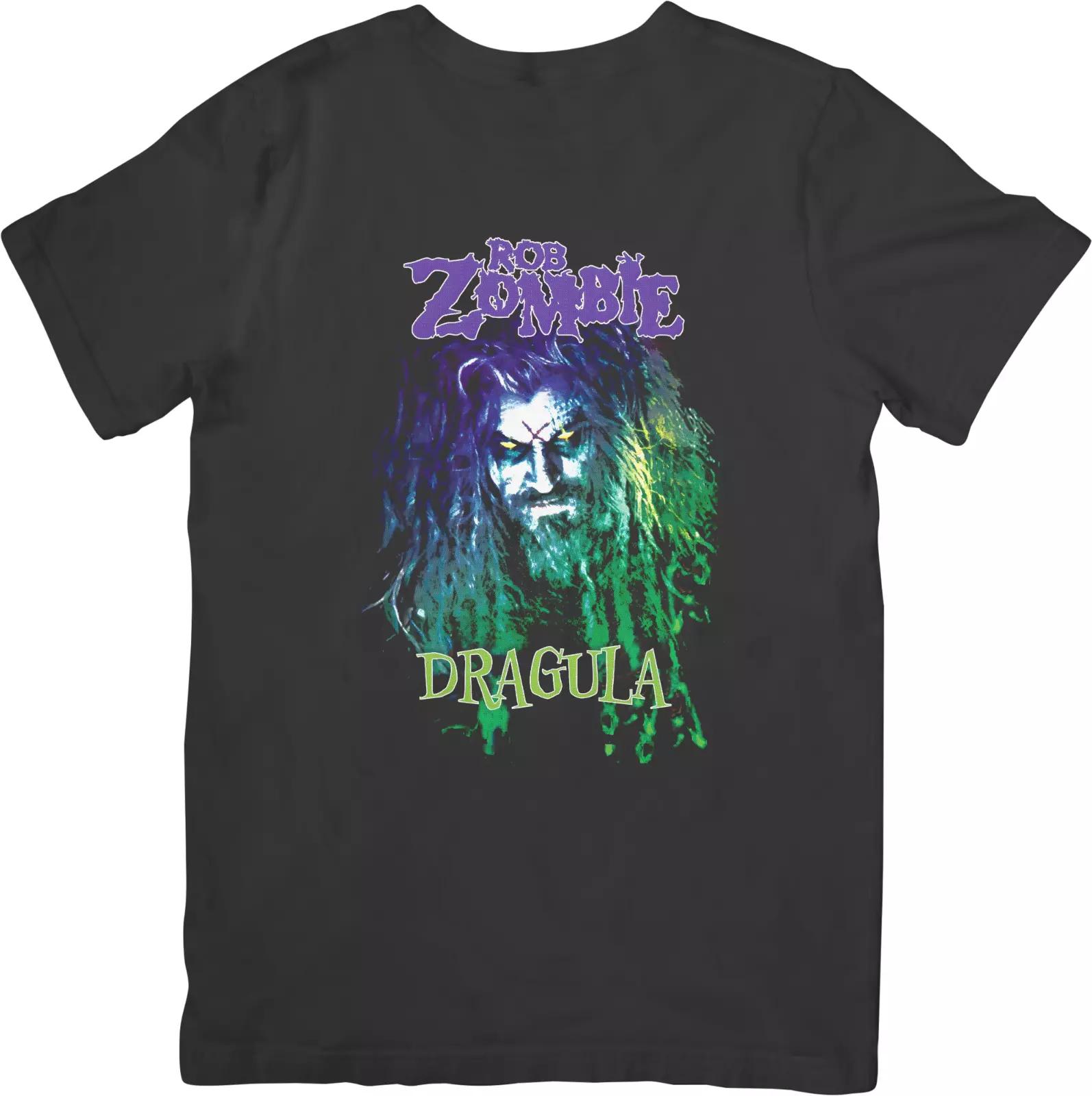 

Роб Зомби Музыка Унисекс Футболка из Качественного Хлопка Черная 3XL