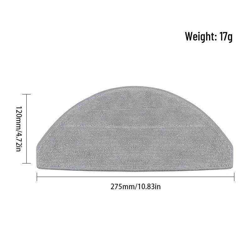 Compatible Accessories for Xiaomi Mijia 3C E10/C103/B112: Main Brush, Side Brush, Filter, Mop
