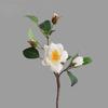 52cm Artificial Flower Branch Real Touch Fake Flowers Silk Camellia Flower  Wedding Decor