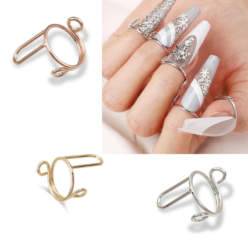 Reusable Thin Nail Rings For Women Daily Fingertip Decoration Protective Cover Trendy Ring Jewelry Gift To Girlfriend Manicure