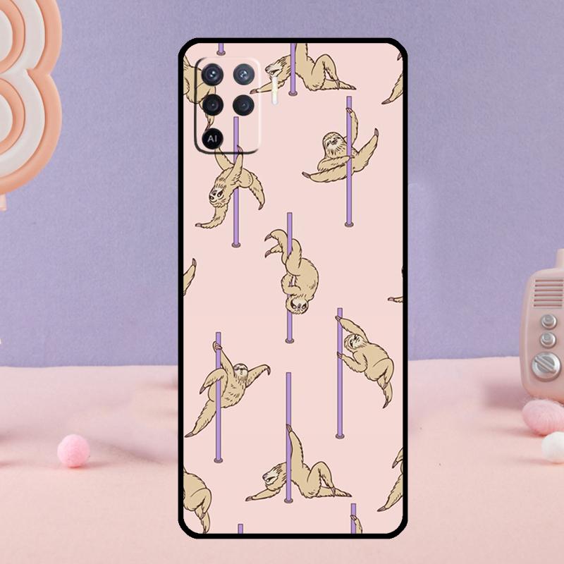 

Cute Sloth Animal Phone Case For Oppo A18 A38 A58 A78 A98 A74 A94 A54 A40 A60 A80 A16 A76 A96 A15 A57S A17 A77 OPPO A78 4G