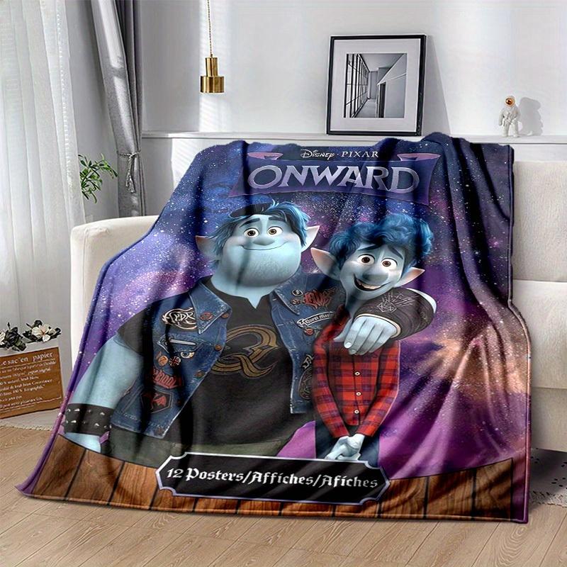 1pc, Onward Movie Merchandise: Blue Elf Brothers Home Decor Blanket Perfect for Couch, Bed, Travel, Camping, Car