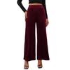 2025 Summer European & American High-Waist Velvet Wide-Leg Pants for Women