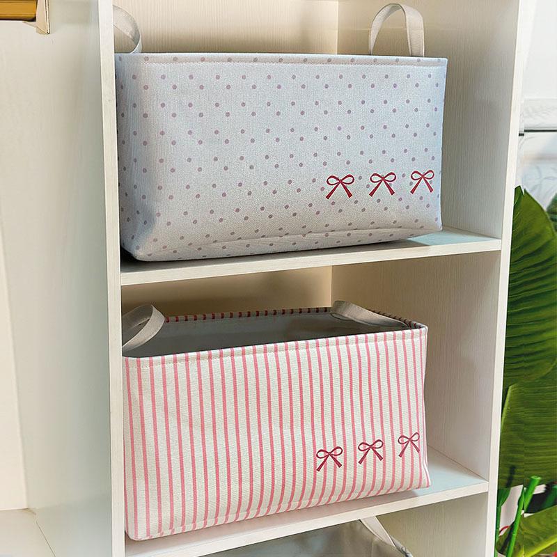Thick Canvas Storage Box for Clothes and Pants - Dormitory and Home Use