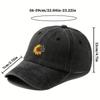 1Pieces SunFlower Hat Washing Printing Sunshade Outdoor Cap Duck Tongue Cap Men Women's Solid Color Mountaineering Hat