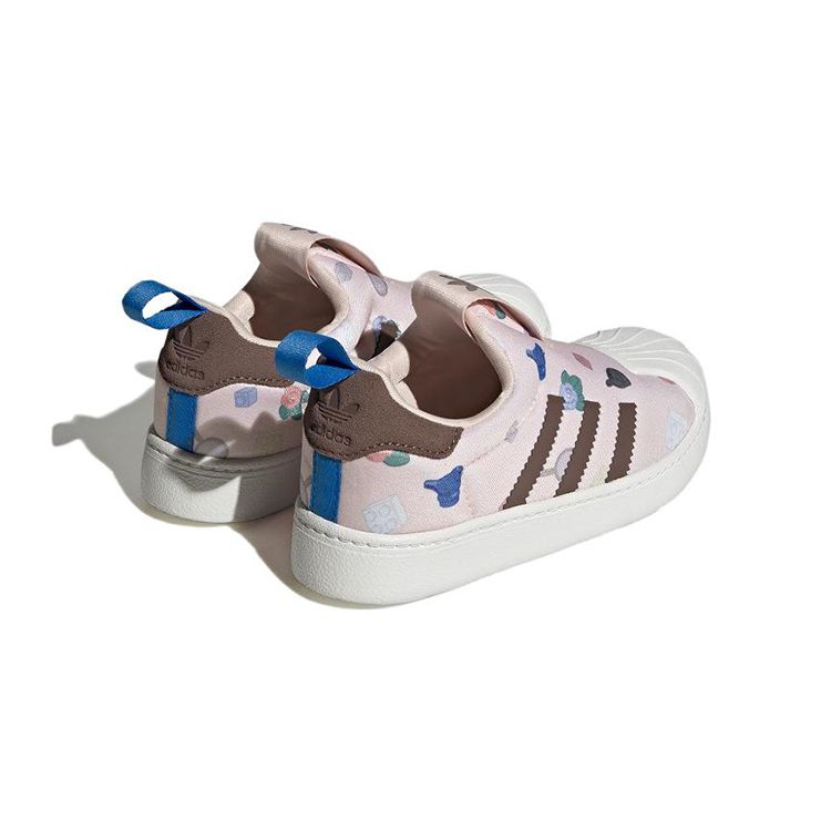 Adidas LEGO X Superstar 360 C Allover Print - Wonder Quartz Kids Sneakers Pink Earth-Strata Blue-Royal IF2168