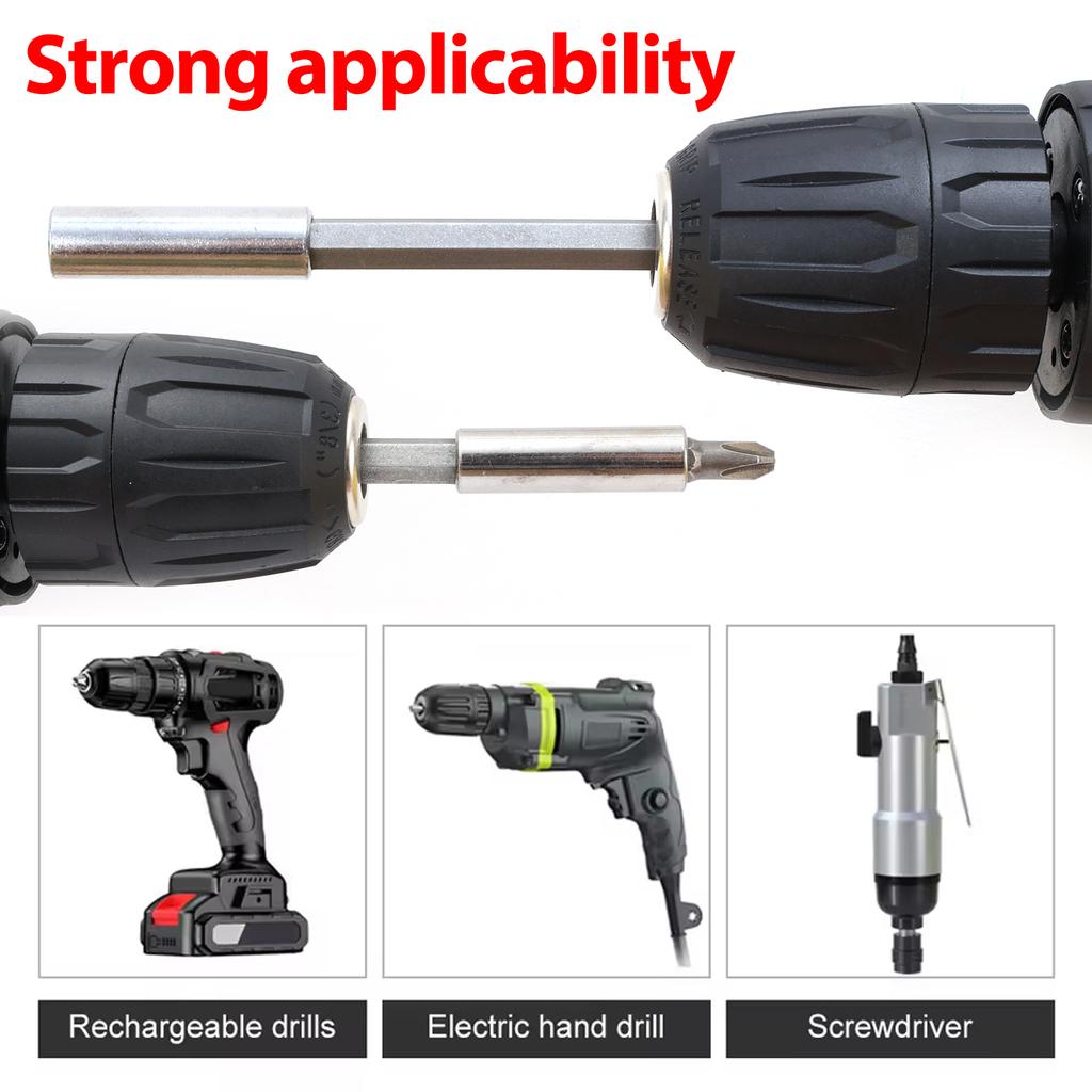 60/100/150mm Hexagonal Shank Extension Connecting Rods 1/4 Magnetic Drill Bit Shank Extension Rod Screwdriver Joint Tool Set