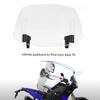 Motorcycle Windshield Extension Windscreen Deflector Adjustable Clip-On Windshield Universal For Most Motorcycle