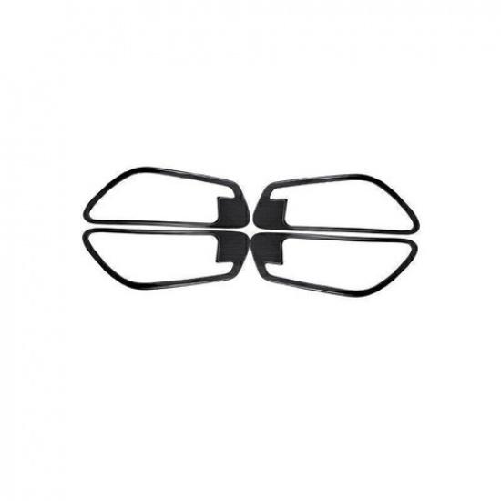 For Hyundai Tucson 2022-2024 Black Titanium Inner Door Handle Lock Frame Trim