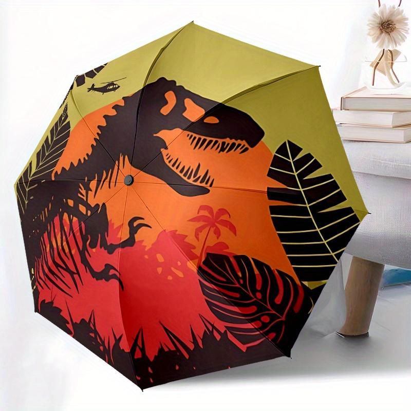 1pc Dino Jurassic Windproof Automatic Umbrella, Lightweight for Women/Men, Perfect Christmas Gift a0811229