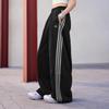 Adidas Dance Interlock Pant Three Stripe Loose Fit Banana Pants Twisted Drawstring Casual Pants Women pants KR7594