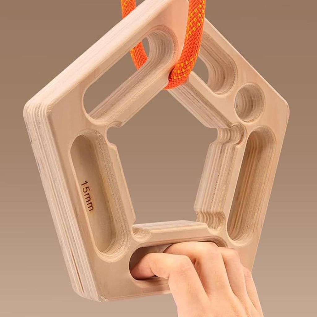 1pc Rock Climbing Finger Strengthener Board Pull-Up Board Hangboard Trainer Portable Grip Forearm Strengthener Practice Tool