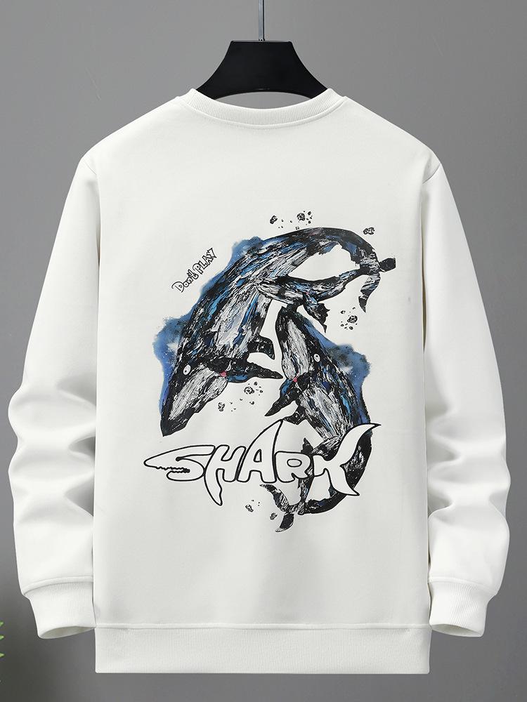 2024 Men s Plus Size Trendy Hoodie: Spring/Autumn Loose Fit, 8001 9XL