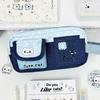 Large Capacity Pen Bag Cat Star Print Stationery Bag Durable Pencil Case  Gift
