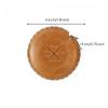 Genuine Leather Mini Tape Measure, Retractable Soft Ruler, Portable Handmade Saddle Brown 150cm