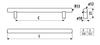 RE10 railing, satin chrome, 800mm