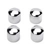 4Pcs Guitar Knobs Tops Hat Knobs Guitar Speed Control Knobs Metal Volume Tone Control Knobs Fits 6mm/0.24" Rotary Shaft