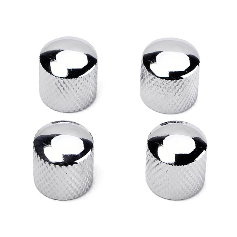 4Pcs Guitar Knobs Tops Hat Knobs Guitar Speed Control Knobs Metal Volume Tone Control Knobs Fits 6mm/0.24" Rotary Shaft
