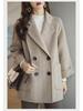 2024 Fashionable Herringbone Wool Coat Autumn Winter Versatile Slim Loose Timeless