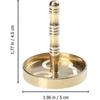 Incense Press Mold Brass Incense Ash Press Seal Incense Making Tool Kit Lotus Incense Cone Molds For Diy Fragrance Accessory (golden A) - RIpj