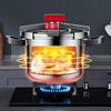 4L/6L/8L Pressure Cooker 304 Stainless Steel Fast Cooking Pot 3-level Pressure Adjustment Cooker Explosion-Proof Cookware