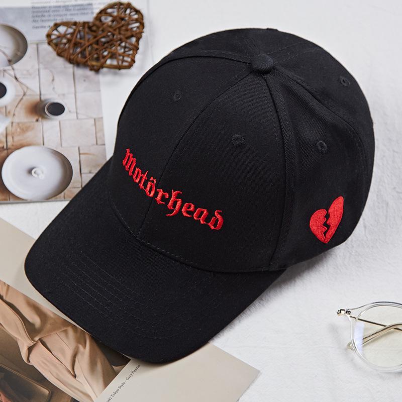 

Embroidery love cap trendy brand street baseball cap men s face small hat women s summer trendy men s new products Adjustable чорний
