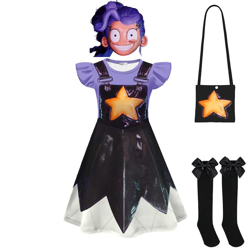 Beliebtes Abenteuerspiel Poppy Kinderkleidung Halloween Rollenspiel Lily Mädchen Verkleidung Themenveranstaltung Karnevalsparty Kinderkostüm