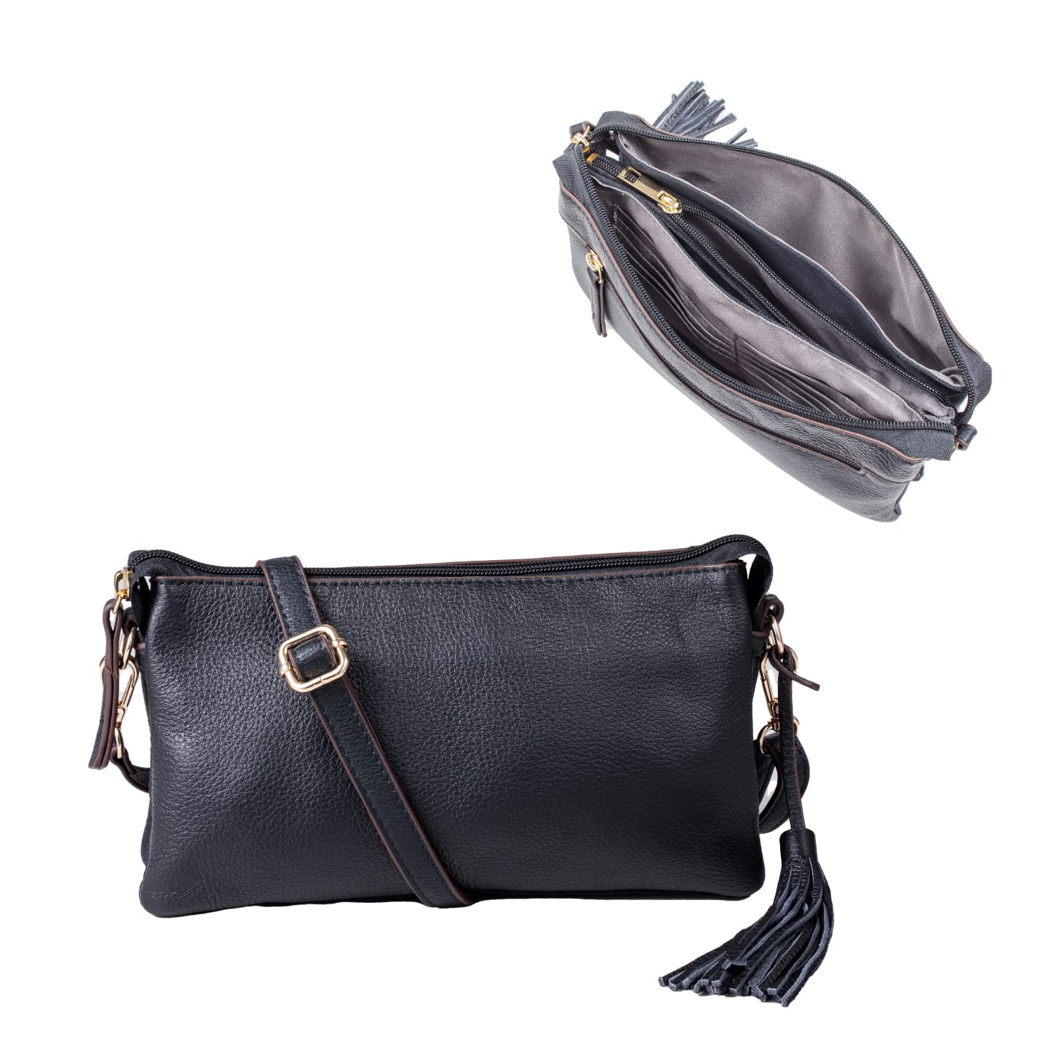 

BAG since QUAY Кошелек наплечное портмоне кошелек сумка из натуральной кожи кошелек сумка из коровьей кожи сумка Imai [IMAI 1977] женская (99366 Черный) чёрный