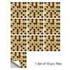 10pcs/set 10/15/20/30cm Flat Marble Mosaic Hard Tiles Wall Sticker Kitchen Bathroom Floor Diagonal Decor Wallpaper PVC Art Mural