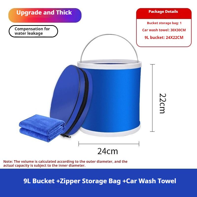 9L 11L Portable Waterproof Water Bag Folding Bucket Water Storage Container Carrier Bags For Fishing Camping Hiking