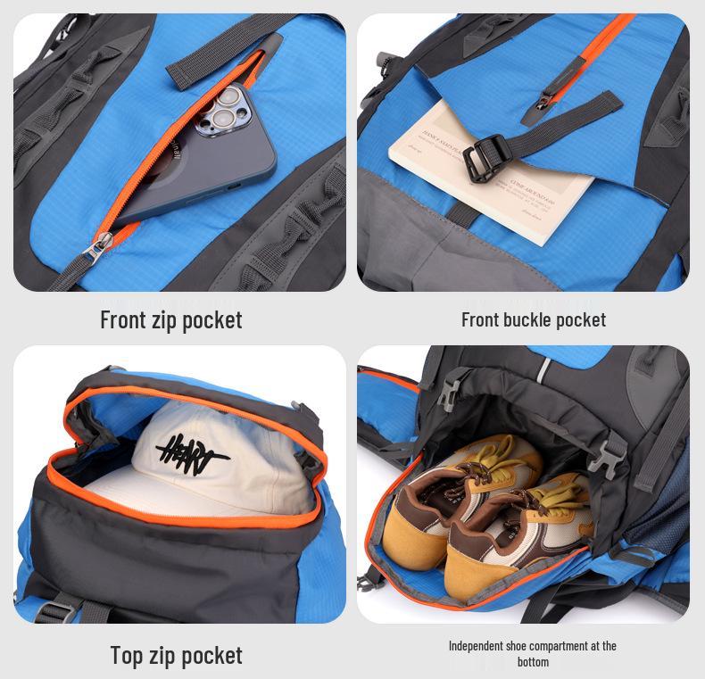 70L Large Capacity Outdoor Climbing and Hiking Backpack for Men & Women
