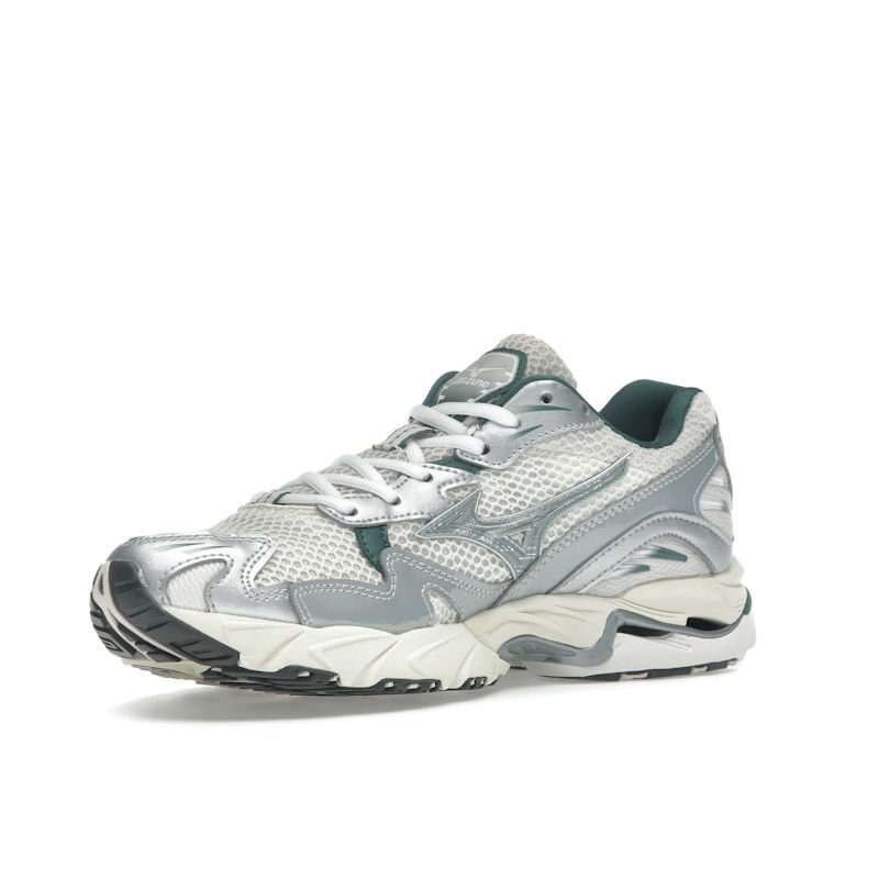 Mizuno Wave Rider 10 White Slate Bistro Green Men Sneakers Snow-White D1GA243107