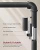 VASAGLE Clothes Rack, Heavy Duty Clothing Rack, Industrial Pipe Style Rolling Garment Rack with Shelf, for Bedroom