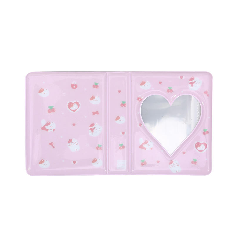 Cute Bear Photo Album 3 Inch Love Heart Hollow Picture Storage Case Kpop Card Binder Name Card Book Photocard Holder 36 Pockets