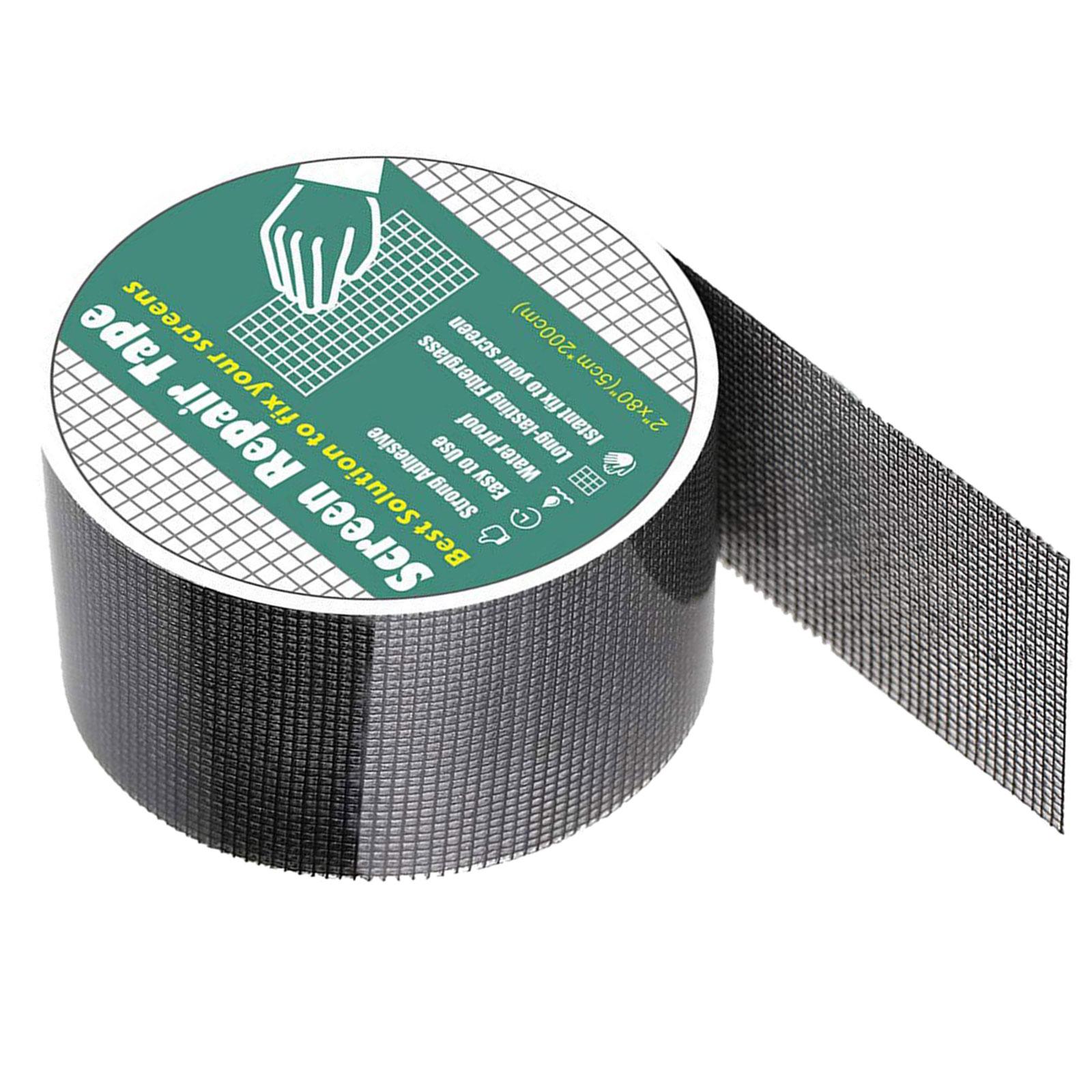 

Противомоскитная сетка из стекловолокна, самоклеящаяся заплатка для ремонта, легко наносится, наклейка для ремонта сетки от насекомых для дома чёрный