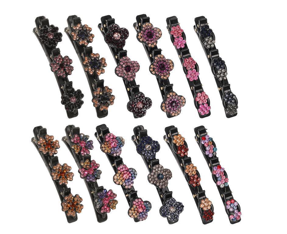 Braided Hairpins Set: Forehead Bangs, Broken Hair Arrangement Tool, Side Clips, Head Ornaments, and Hair Accessories.