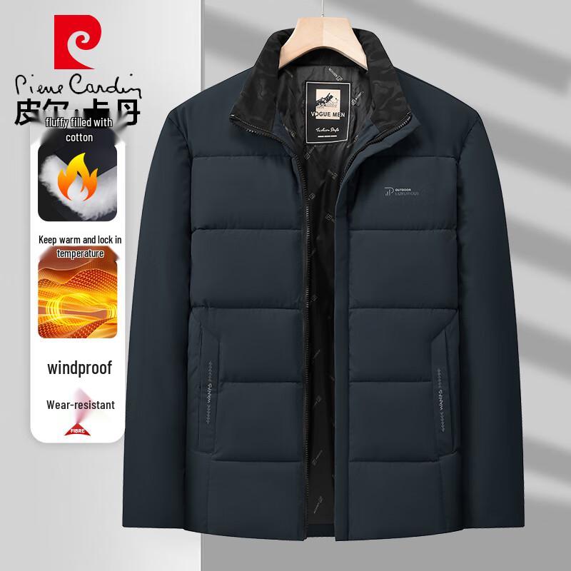 Pierre Cardin Herren Winter Stehkragen Pufferjacke