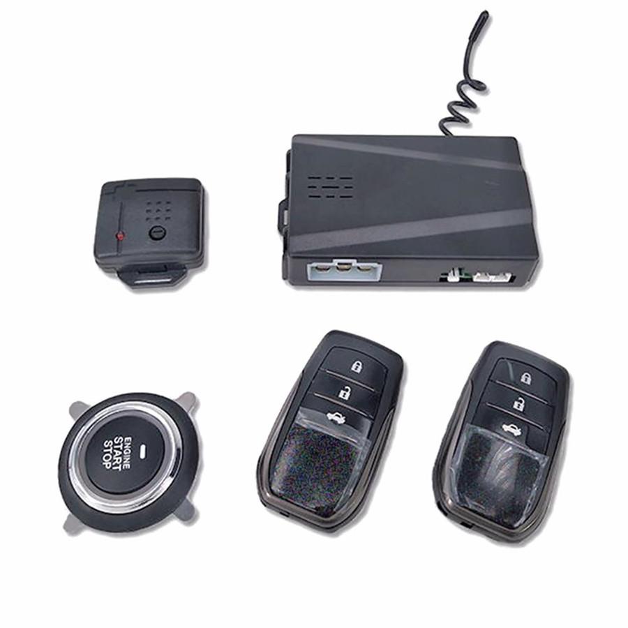 Car SUV Keyless Entry Engine One-butto Start PKE Alarm Kit For Universal DC 12V