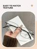 Square Frame Anti-blue Flat Light Mirror Without Makeup Fashionable Gold Silk Simple Glasses For Women  Myopia Glasses Frame