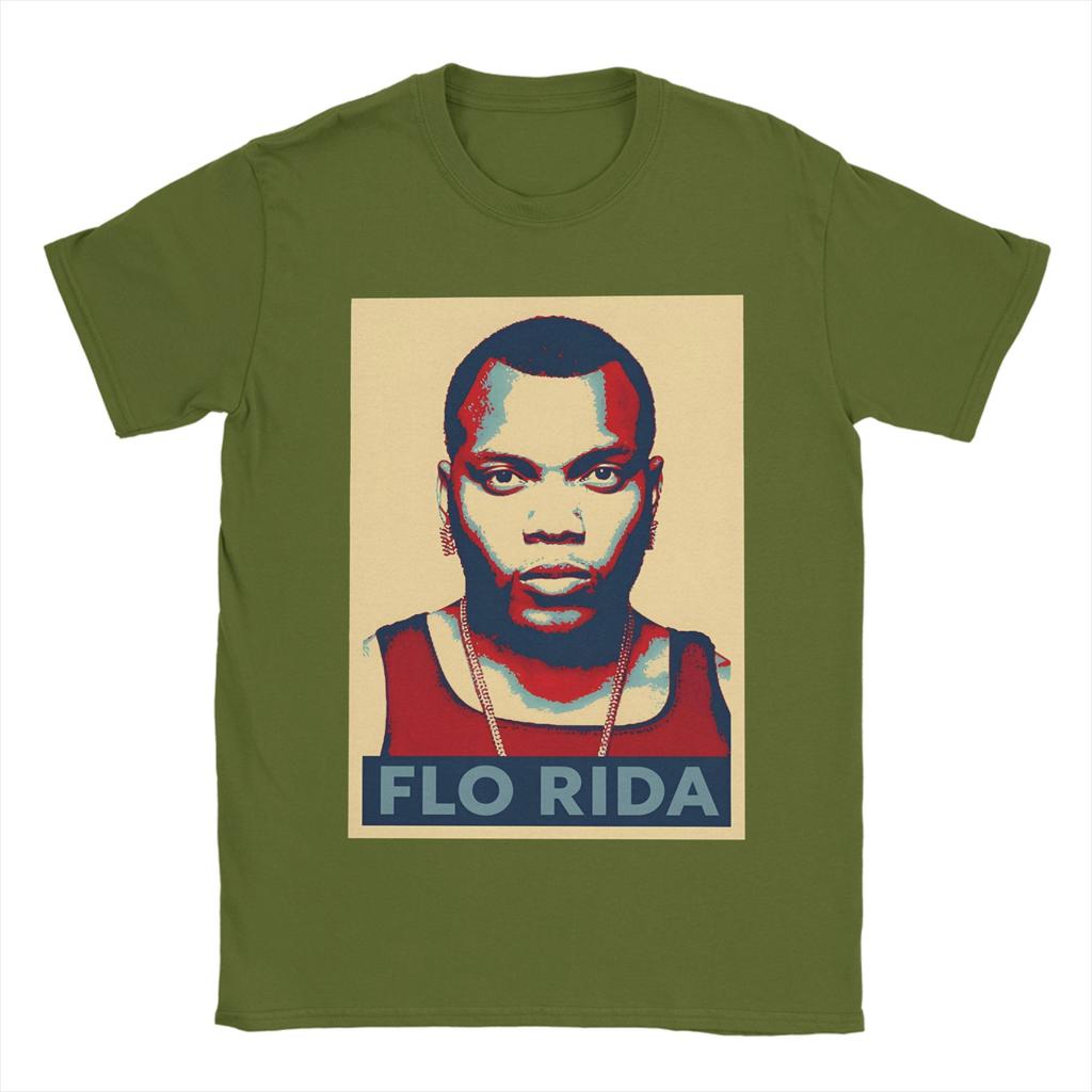 Flo Rida TShirt Unisexs Cotton Tops Shirts Casual Round Neck Short Sleeve